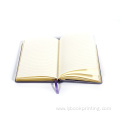 note book printed hardcover notebook with ribbon bookmarks